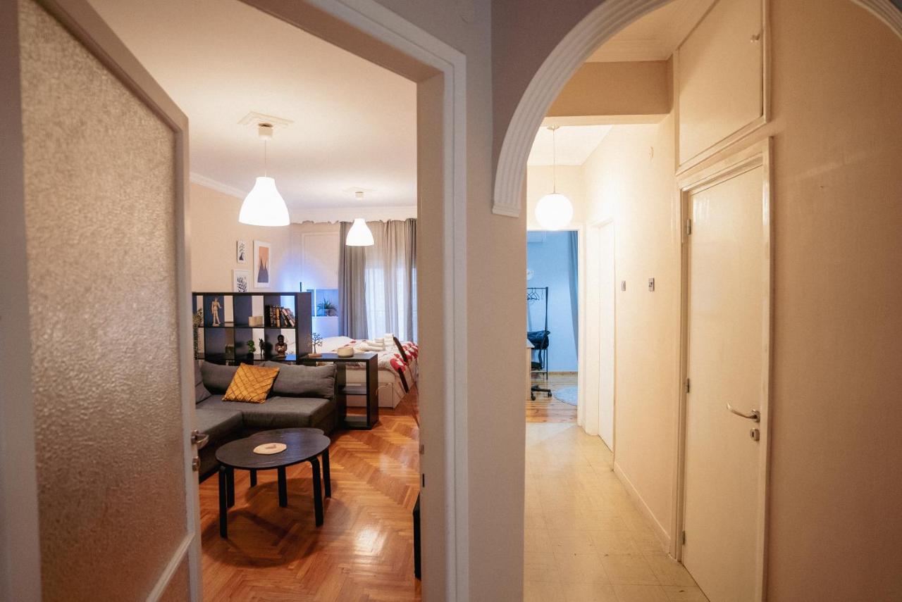Charming 85Sqm Apartment With Panoramic City-Views Tessalónica Exterior foto